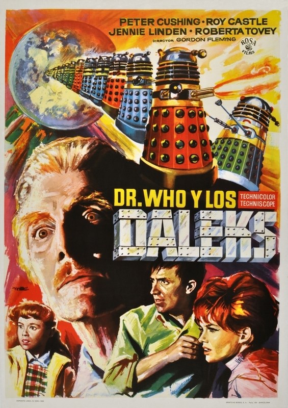 

Постер к фильму "Доктор Кто и Далеки" (Dr. Who and the Daleks) Оригинальный 68,6x96,5 см