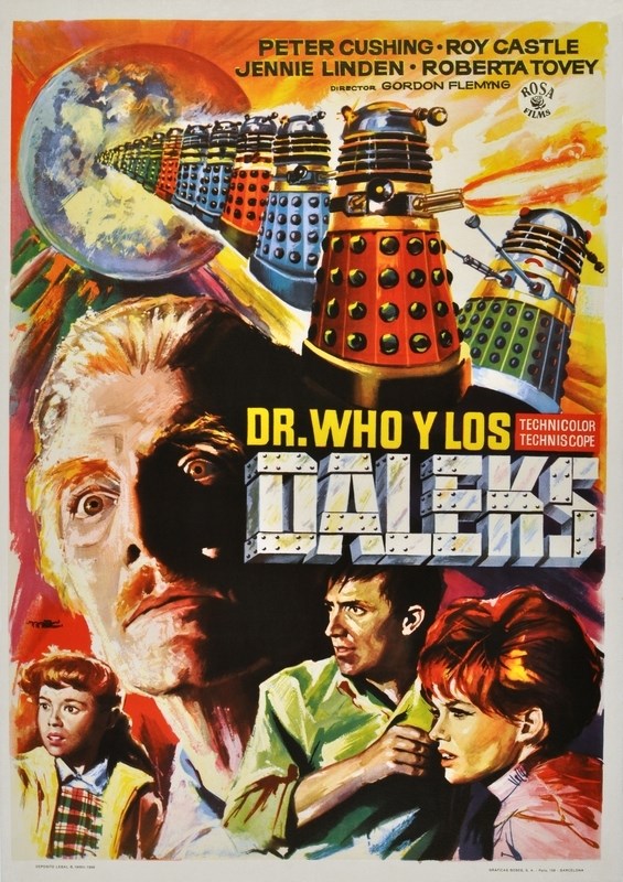 

Постер к фильму "Доктор Кто и Далеки" (Dr. Who and the Daleks) 50x70 см