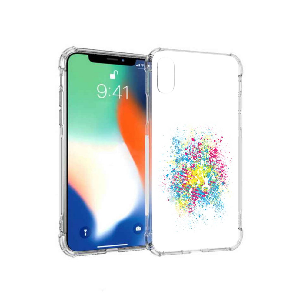 

Чехол MyPads Tocco для Apple iPhone XS Max акварель абстракция (PT117540.614.214), Прозрачный, Tocco