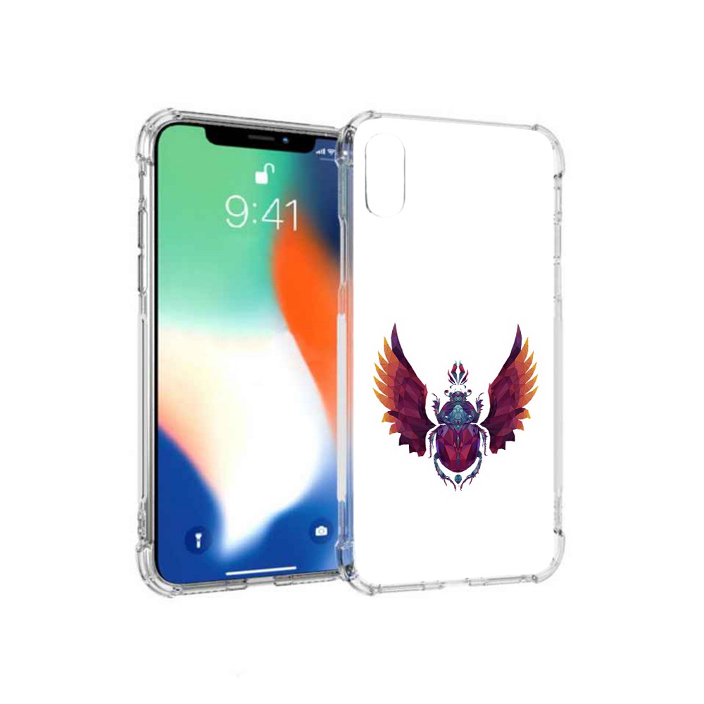 

Чехол MyPads Tocco для Apple iPhone XS Max алмазный скоробей (PT117540.614.219), Прозрачный, Tocco