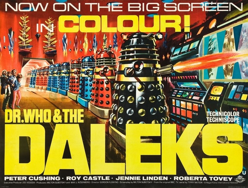 

Постер к фильму "Доктор Кто и Далеки" (Dr. Who and the Daleks) 50x70 см