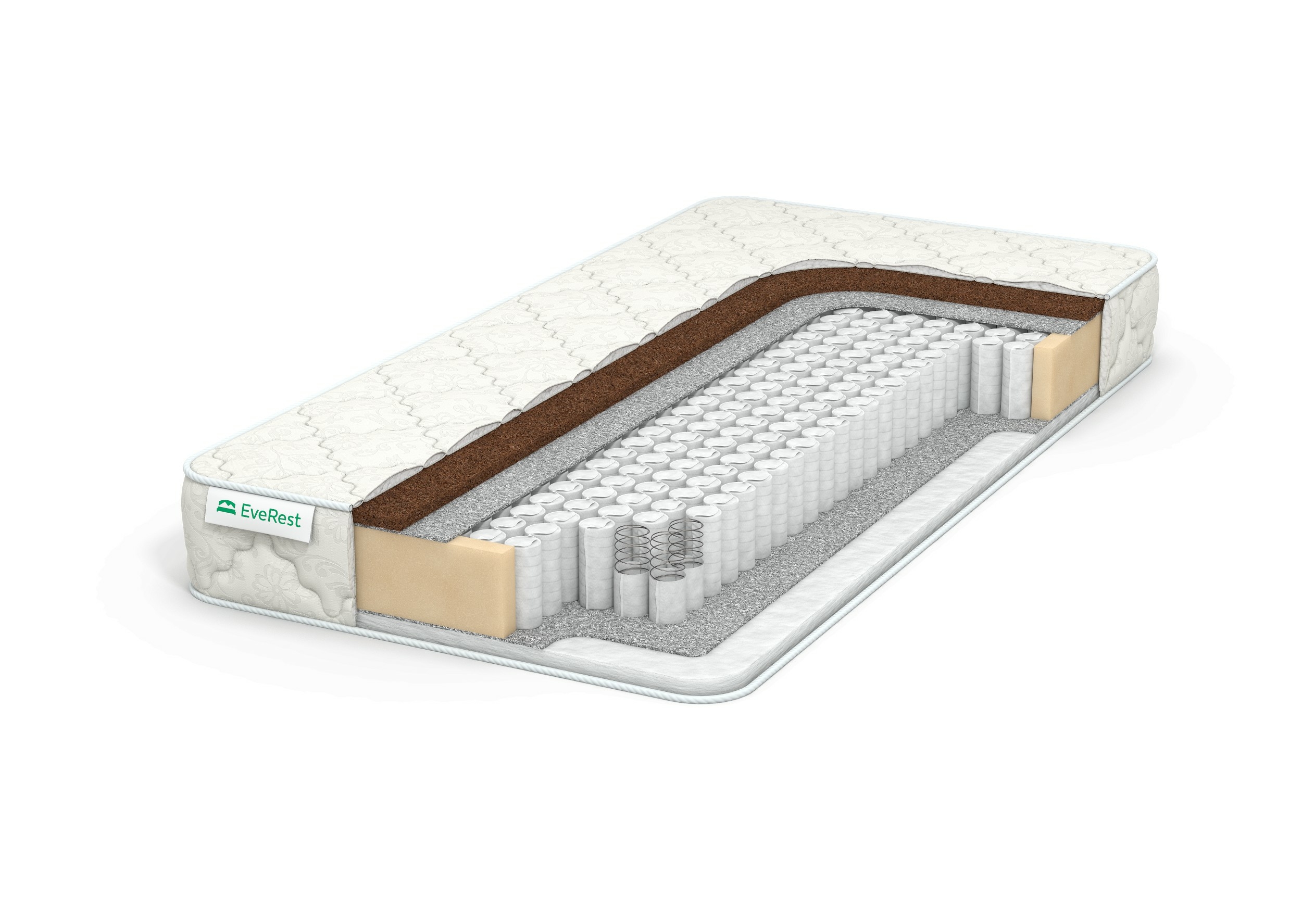 

Матрас EveRest Кокос Хол TFK 150x190, Белый, Кокос-Хол TFK