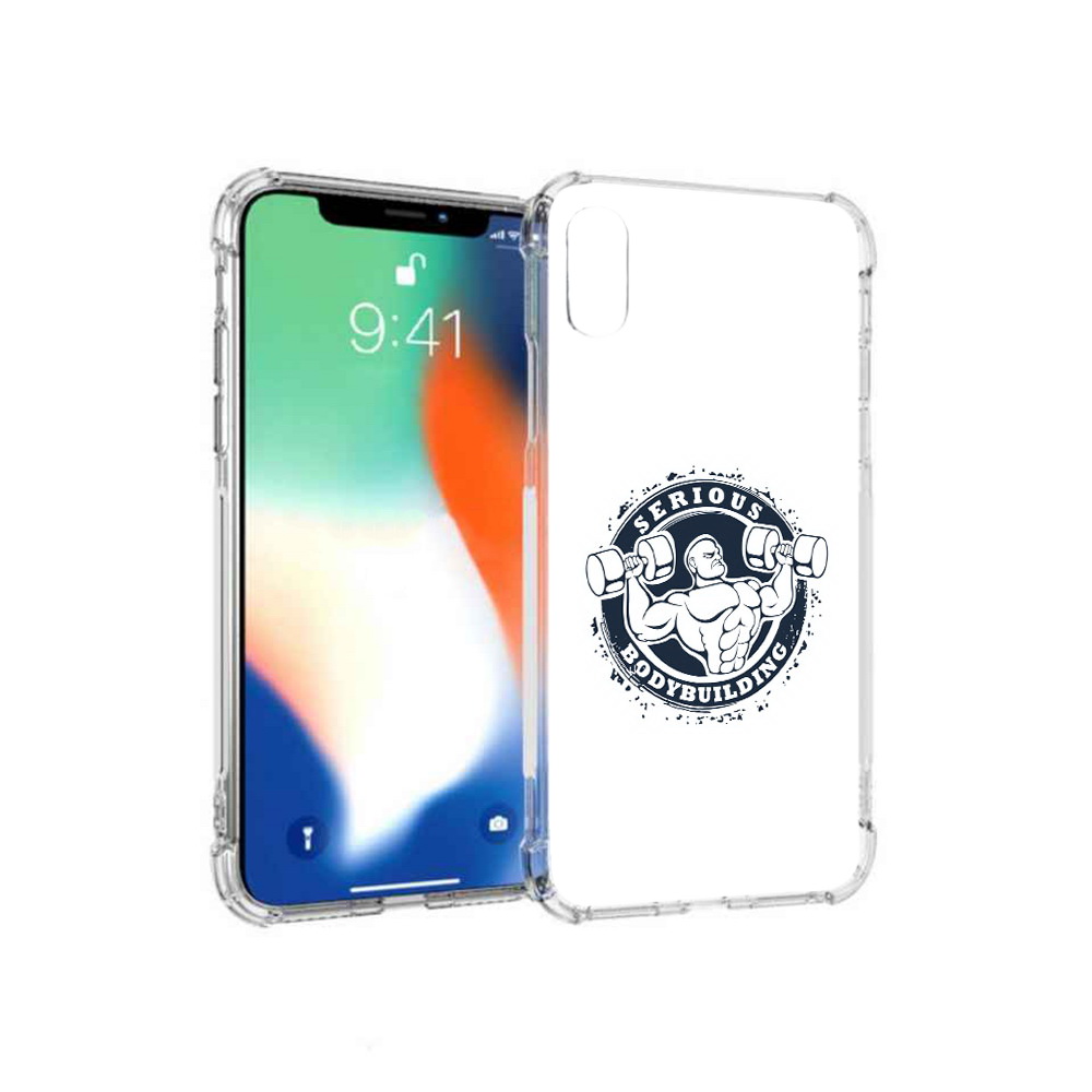 

Чехол MyPads Tocco для Apple iPhone XS Max бодибилдинг воля к победе (PT117540.614.231), Прозрачный, Tocco