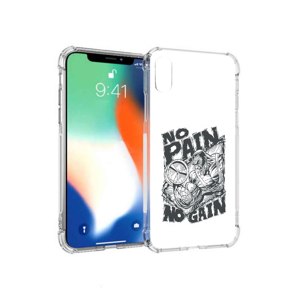 

Чехол MyPads Tocco для Apple iPhone XS Max бодибилдинг тяжелая работа (PT117540.614.238), Прозрачный, Tocco