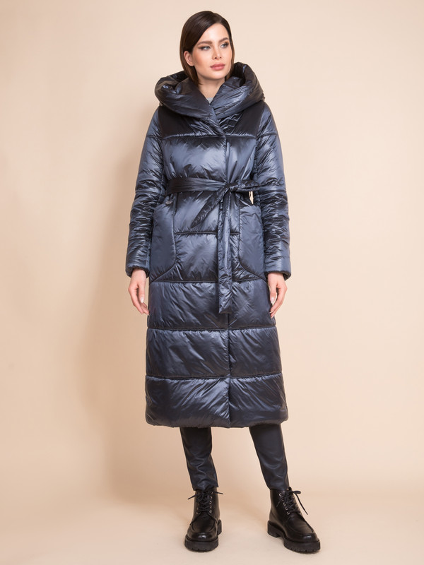 

Пальто женское ElectraStyle 6У-0107/5-2632 синее 42 RU, 6У-0107/5-2632