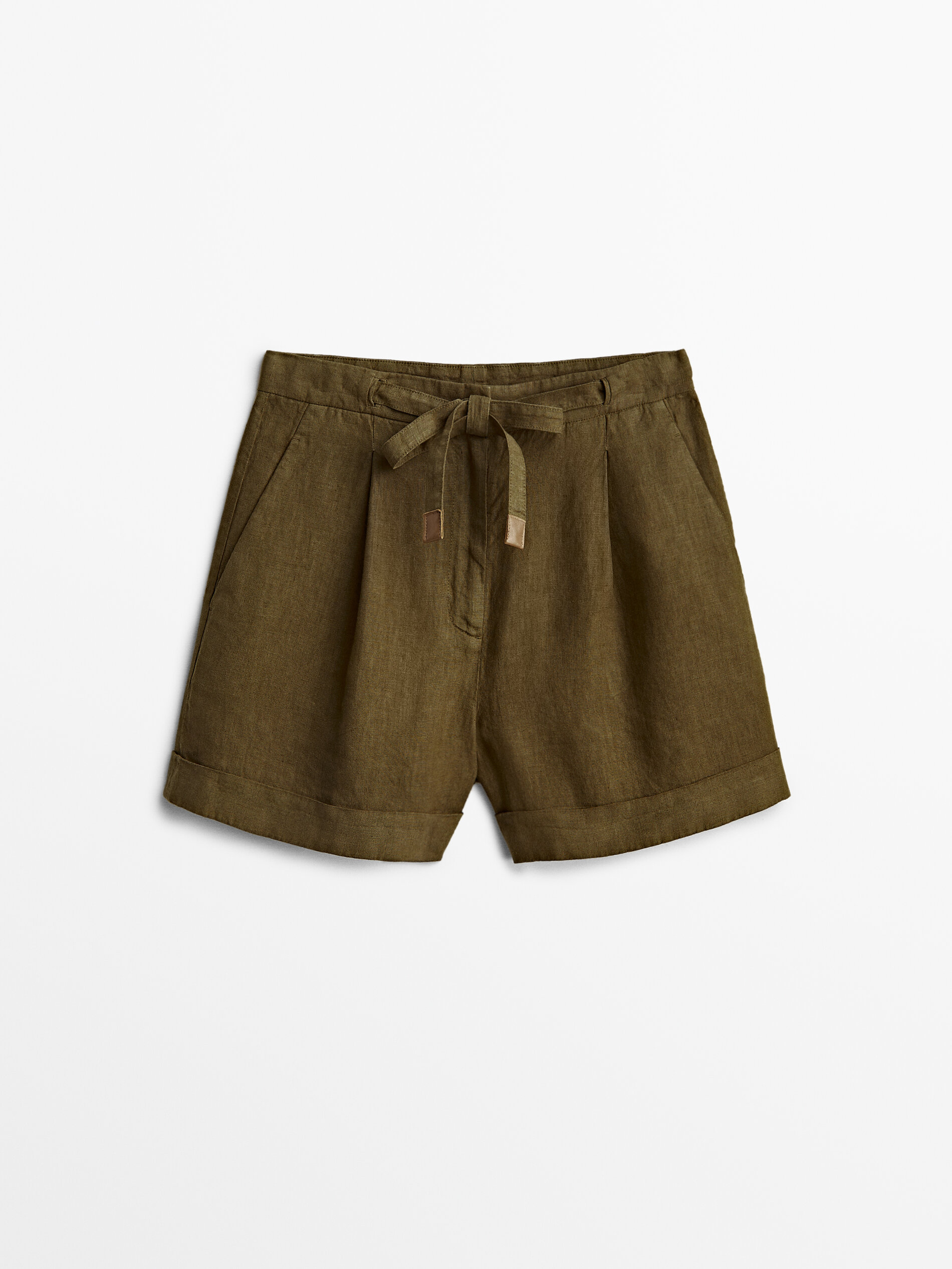 

Шорты женские Massimo Dutti 05027727507 хаки 36, 05027727507