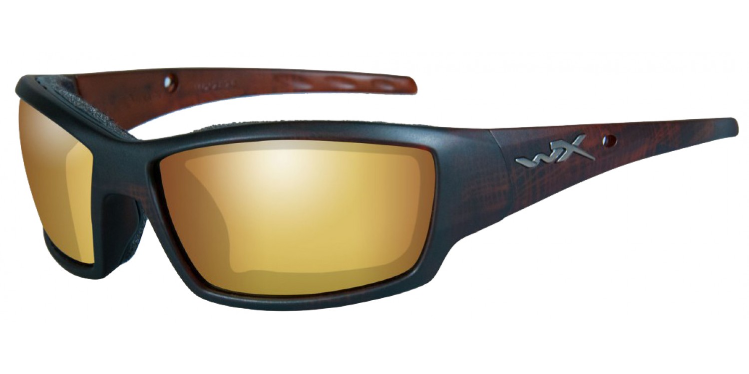 фото Очки спортивные wileyx tide pol amber gold mirror matte hickory brown frame wiley x