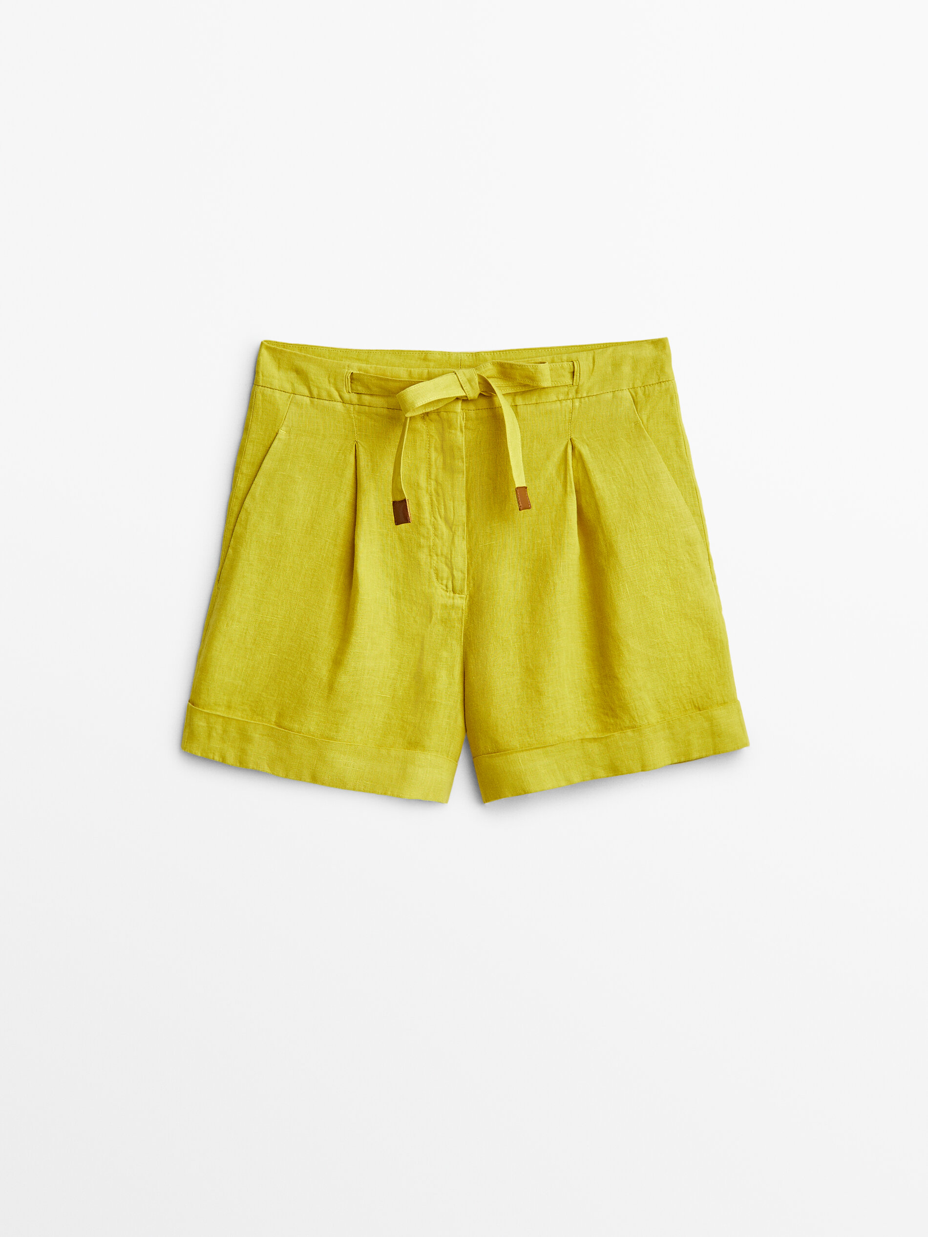 

Шорты женские Massimo Dutti 05027727500 зеленые 38, 05027727500