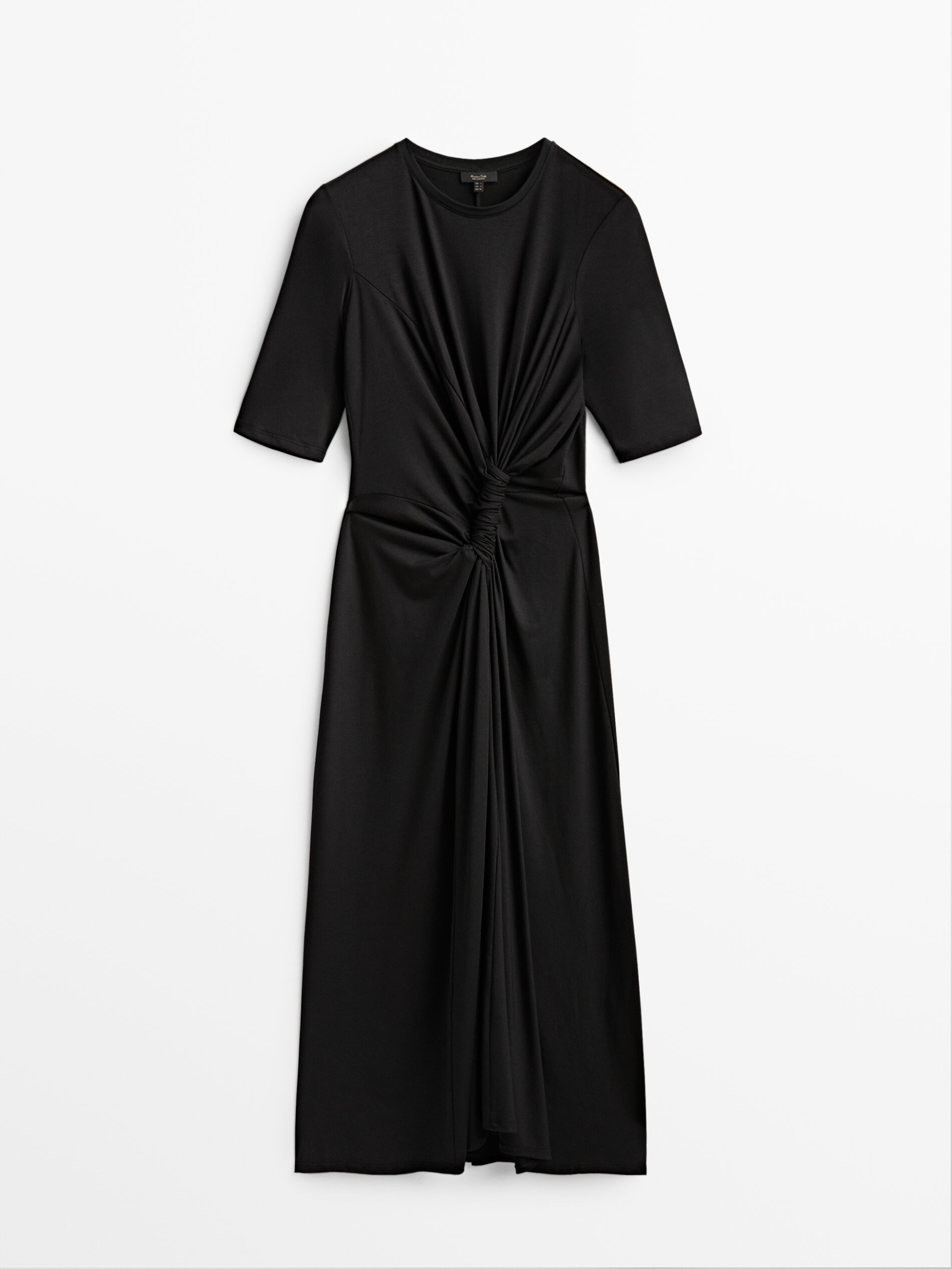 

Платье женское Massimo Dutti 06635916800 черное XS, 06635916800