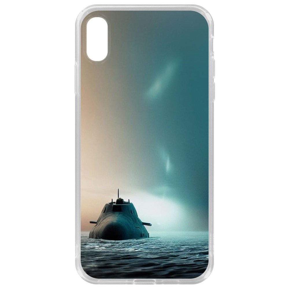 

Чехол-накладка Krutoff Clear Case Подлодка для iPhone XS Max, Прозрачный