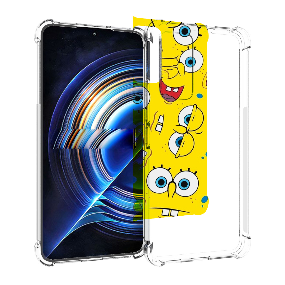 

Чехол MyPads много-спанч-боба для Tecno Camon 19 Neo, Прозрачный, Tocco