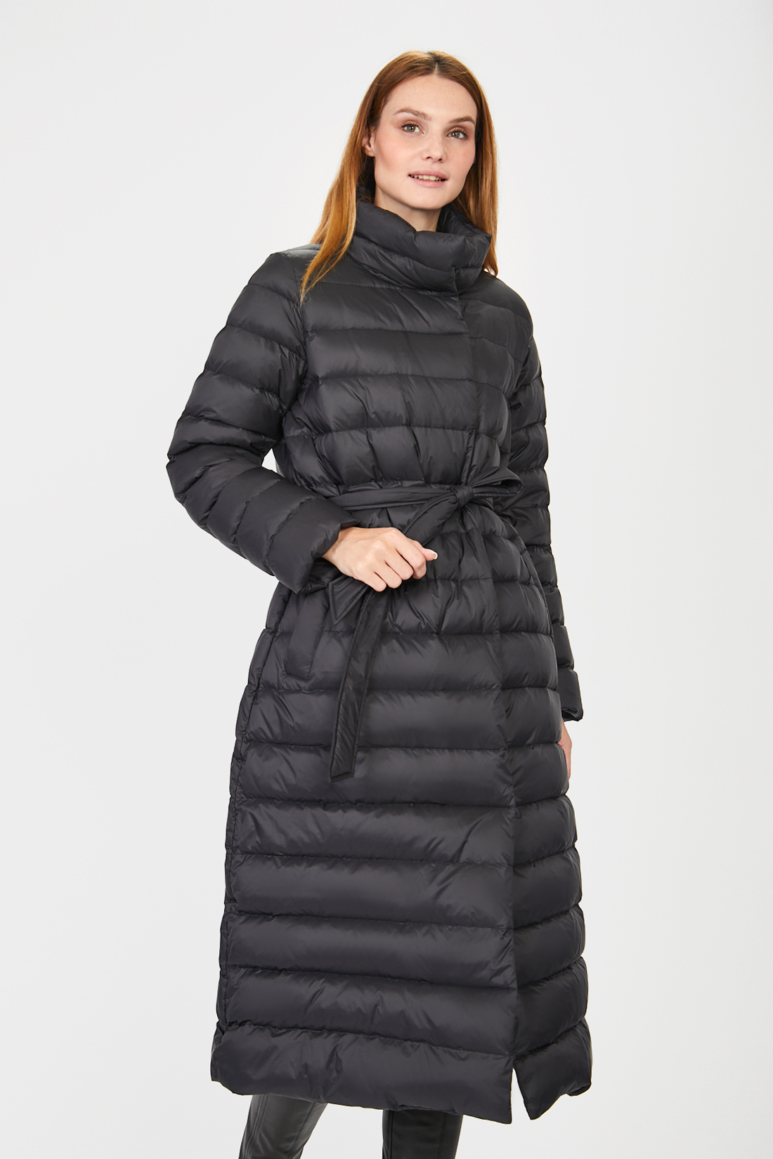фото Пуховик-пальто женский baon b001531 черный xxl
