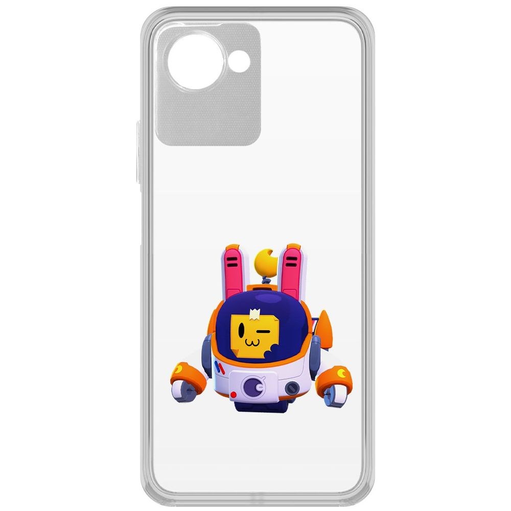 

Чехол-накладка Кейс Brawl Stars-Лунный Спраут для Realme Narzo 50i Prime, Прозрачный