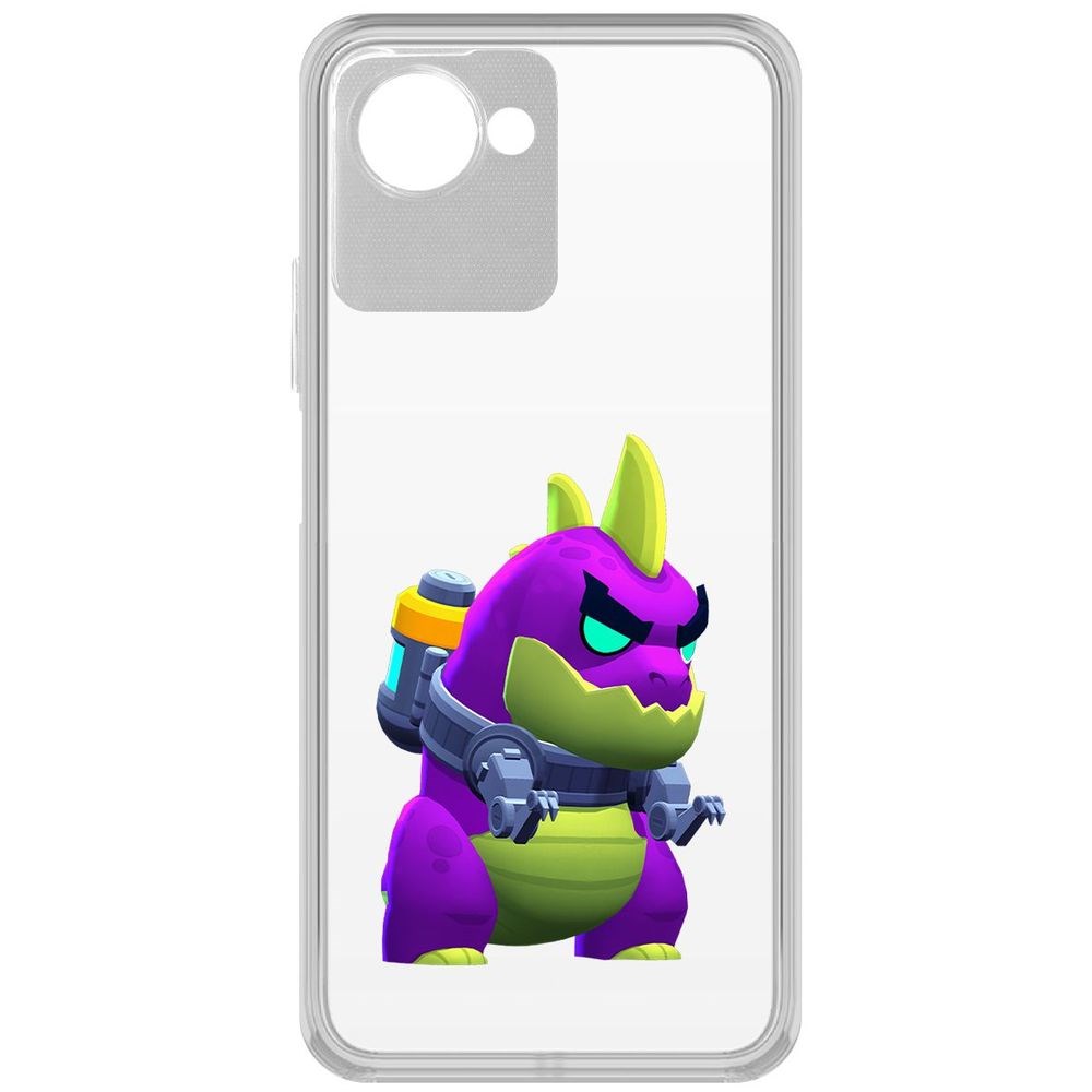 

Чехол-накладка Кейс Brawl Stars-Мегамонстр для Realme Narzo 50i Prime, Прозрачный