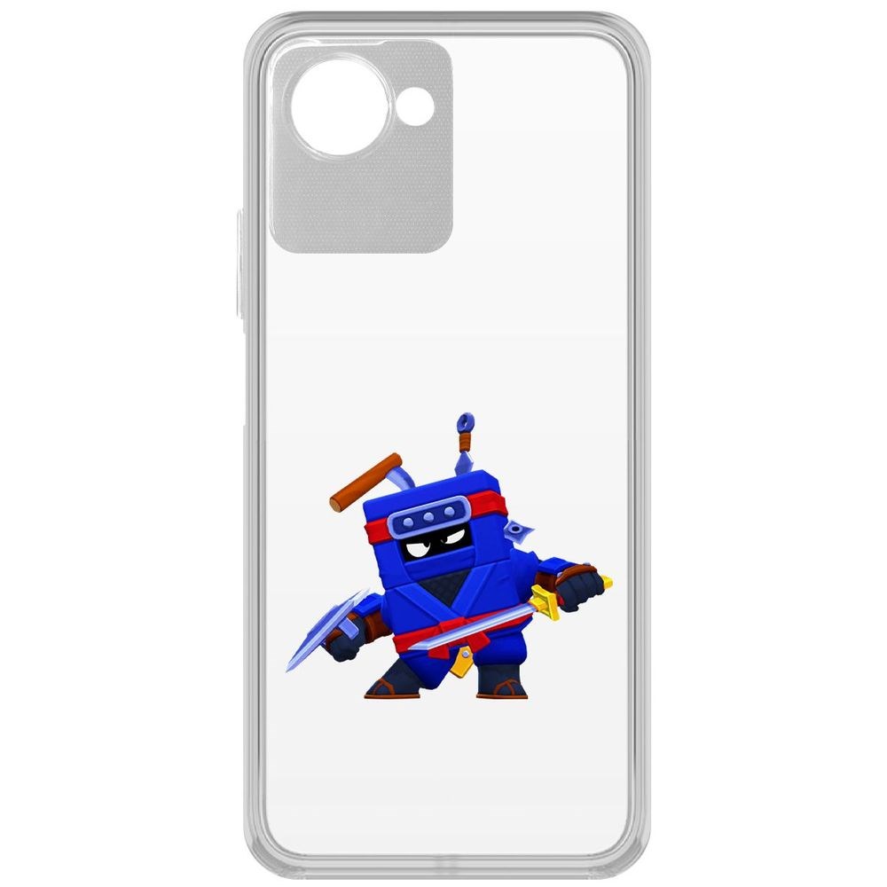 

Чехол-накладка Кейс Brawl Stars-Ниндзя Эш для Realme Narzo 50i Prime, Прозрачный