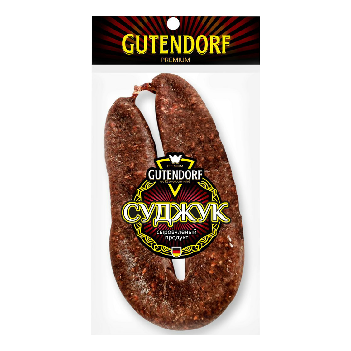 

Колбаса сырокопченая Gutendorf Суджук полусухая +-1 кг