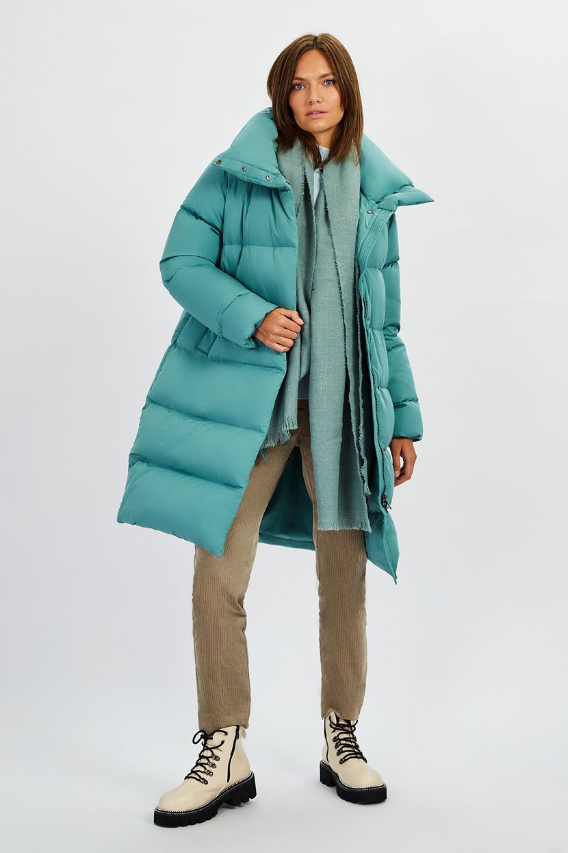 

Пуховик женский Baon B001573 бирюзовый XL, B001573