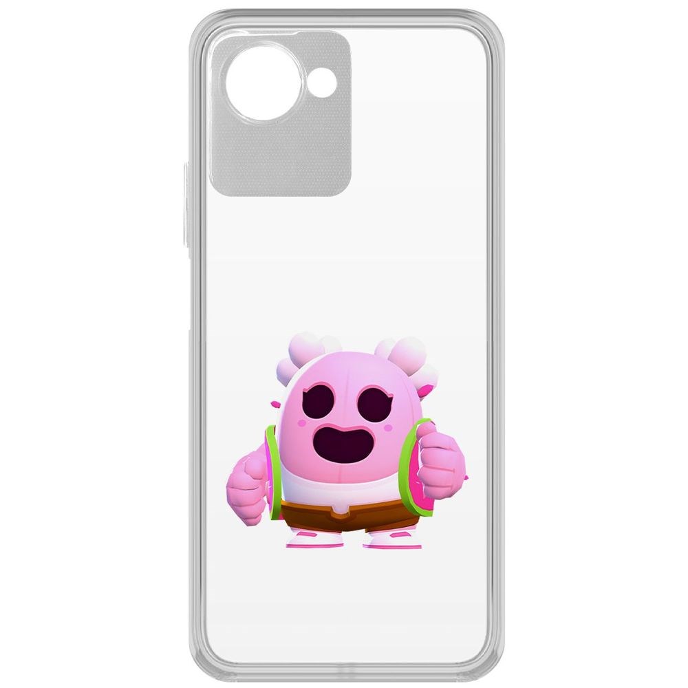 Чехол-накладка Кейс Brawl Stars-Сакура Спайк для Realme Narzo 50i Prime