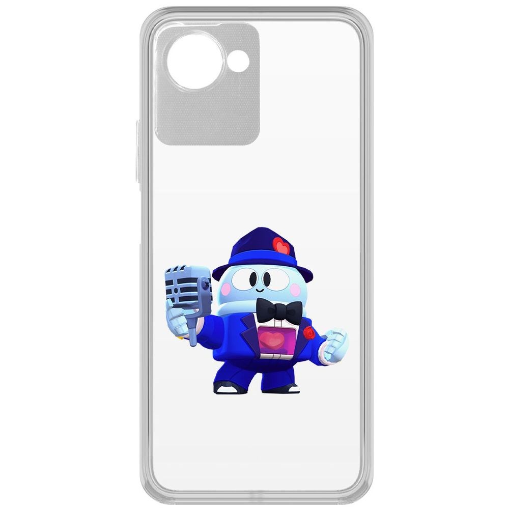 

Чехол-накладка Кейс Brawl Stars-Стильный Лу для Realme Narzo 50i Prime, Прозрачный
