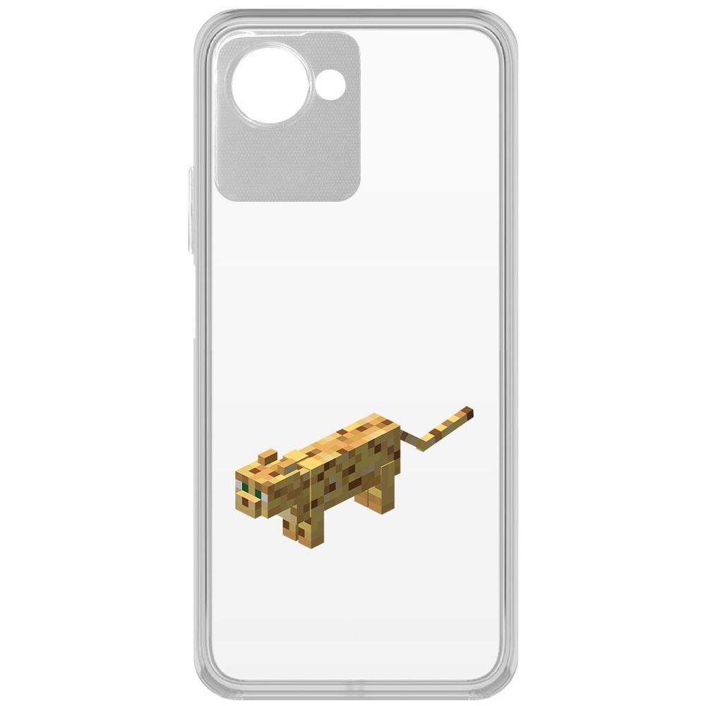 

Чехол-накладка Кейс Minecraft-Оцелот для Realme Narzo 50i Prime, Прозрачный