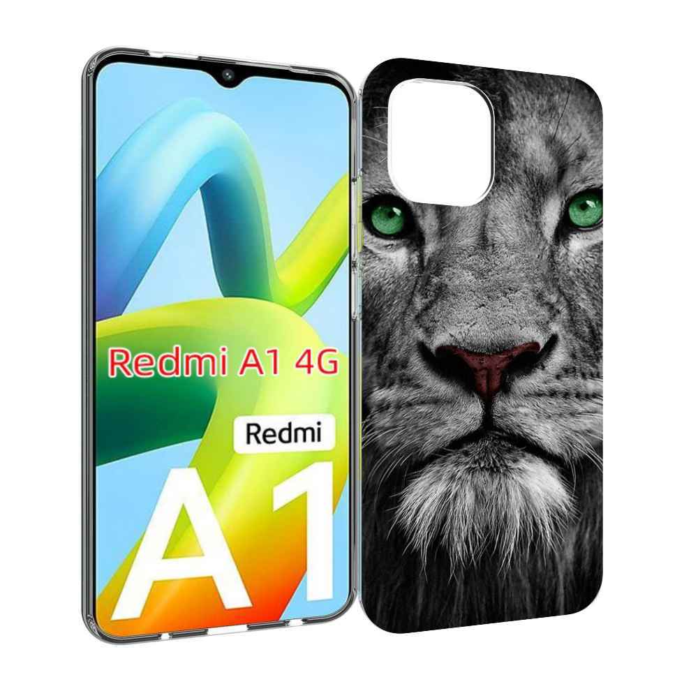 

Чехол MyPads Лев-зеленоглазый мужской для Xiaomi Redmi A1, Прозрачный, Tocco