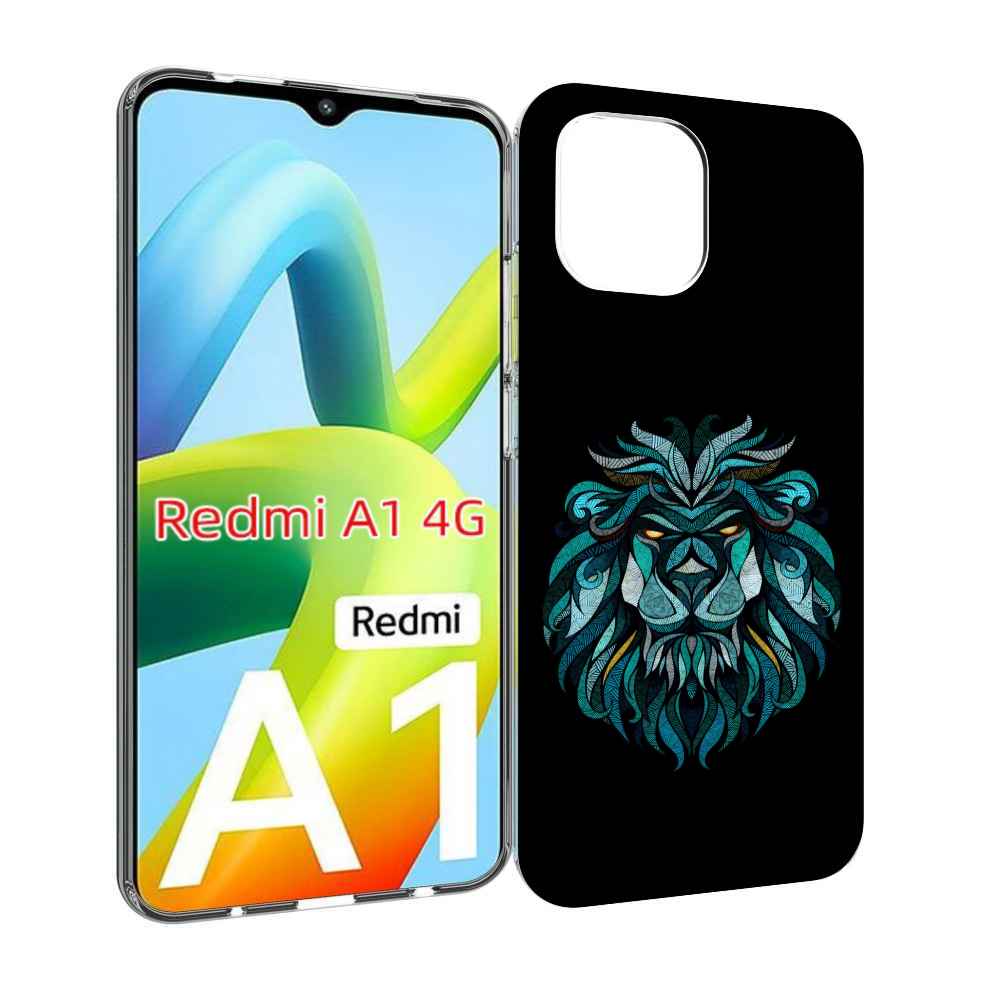 Чехол MyPads Лев-красивый-зеленый для Xiaomi Redmi A1