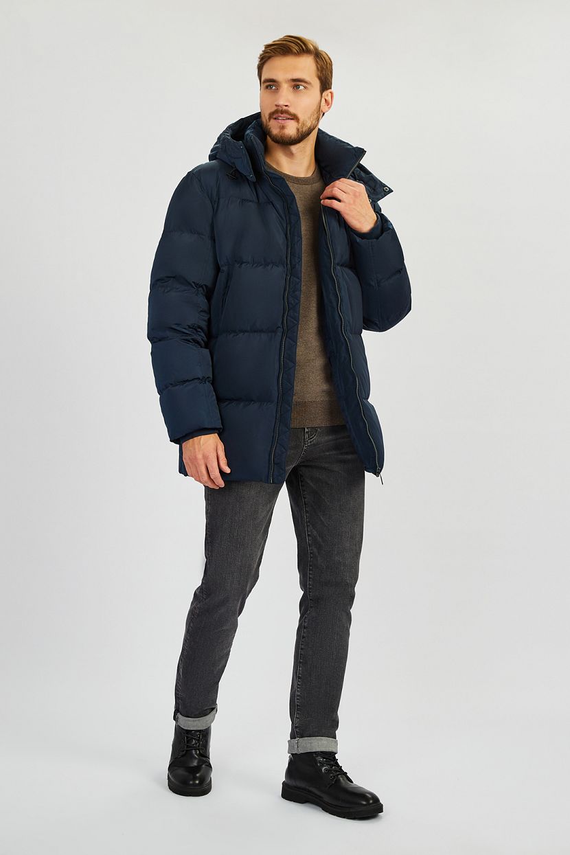

Пуховик мужской Baon B501507 синий 4XL, B501507