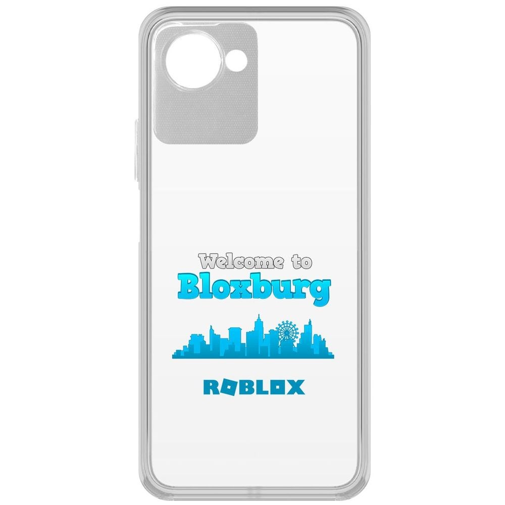 

Чехол-накладка Кейс Roblox-Блоксбург для Realme Narzo 50i Prime, Прозрачный