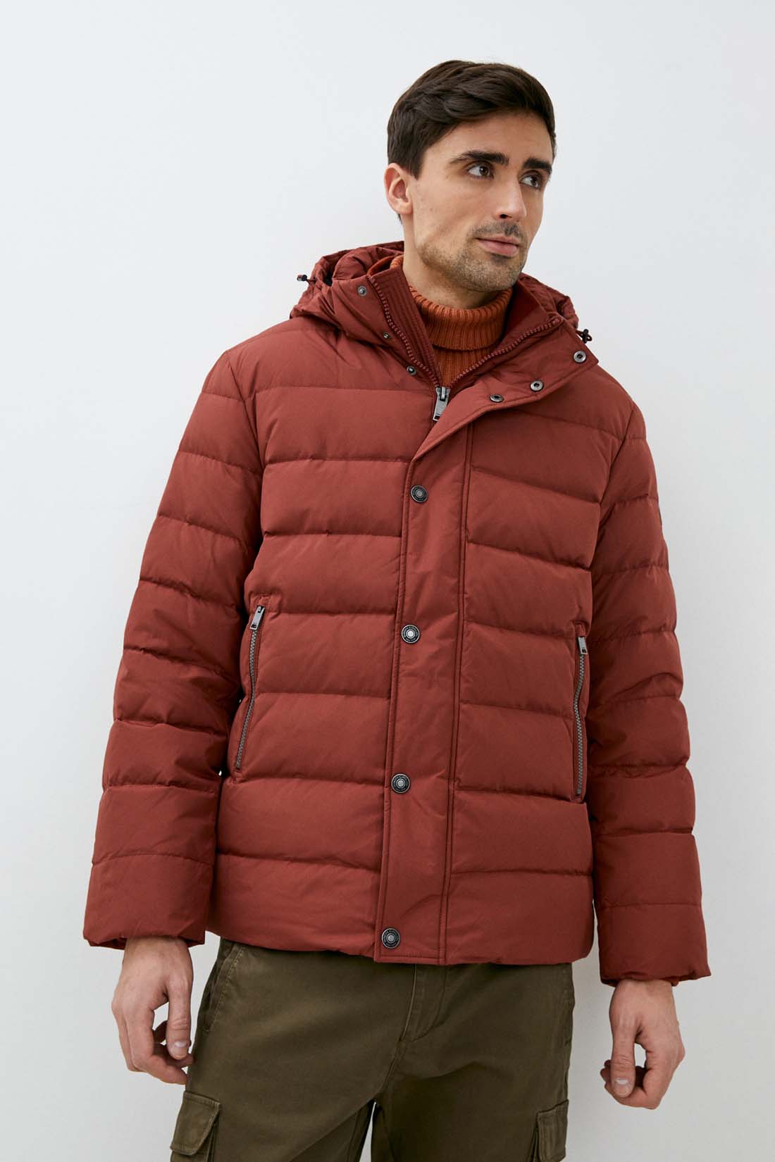 

Пуховик мужской Baon B501511 бордовый XXL, B501511