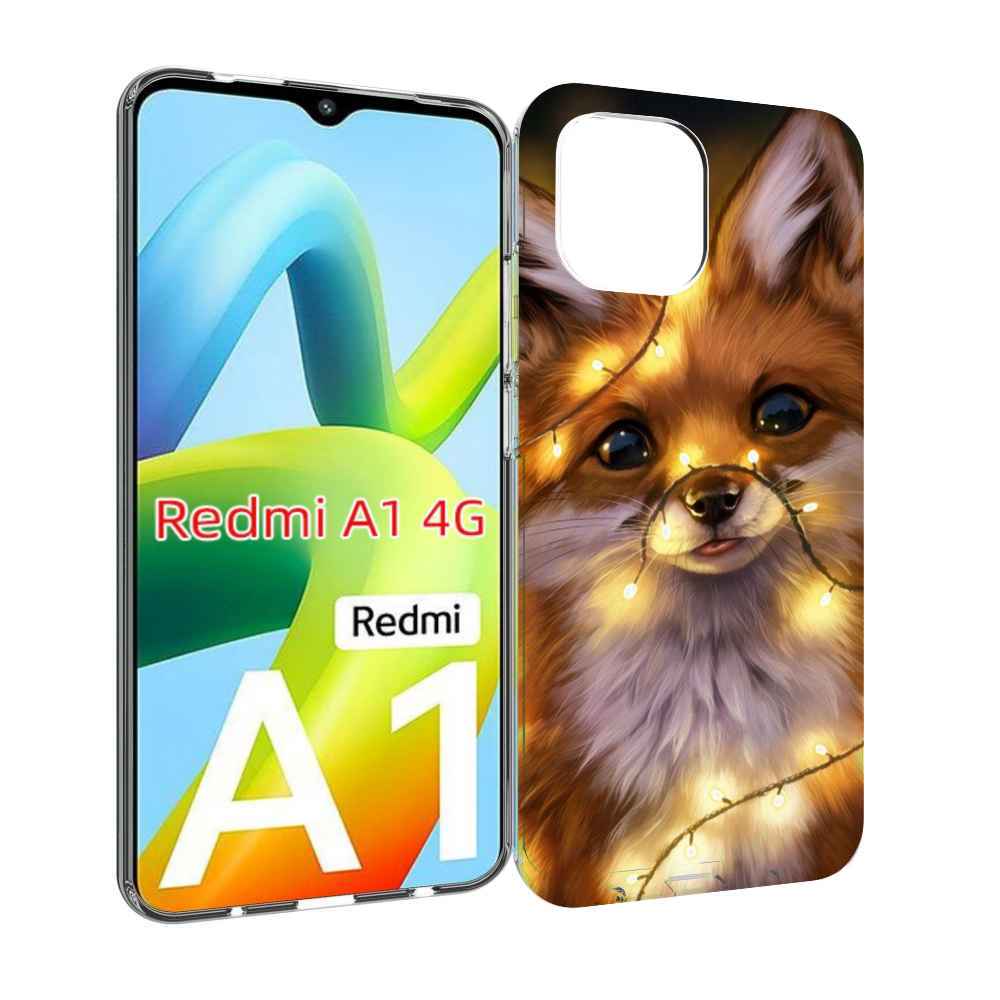 Чехол MyPads Лисенок-в-гирлянде для Xiaomi Redmi A1