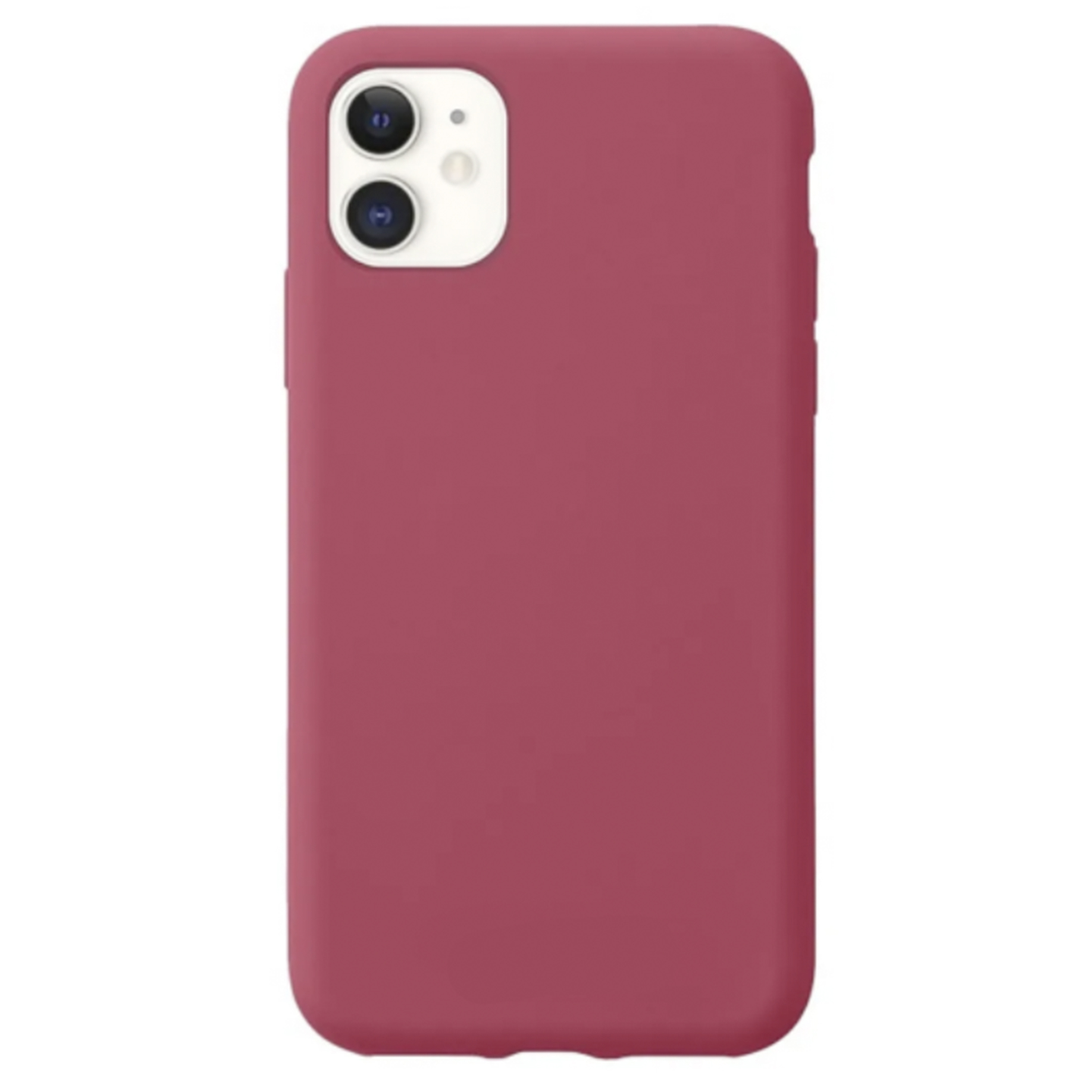 

Чехол - накладка для iPhone 11, Silicon Case, без лого, винный, Красный