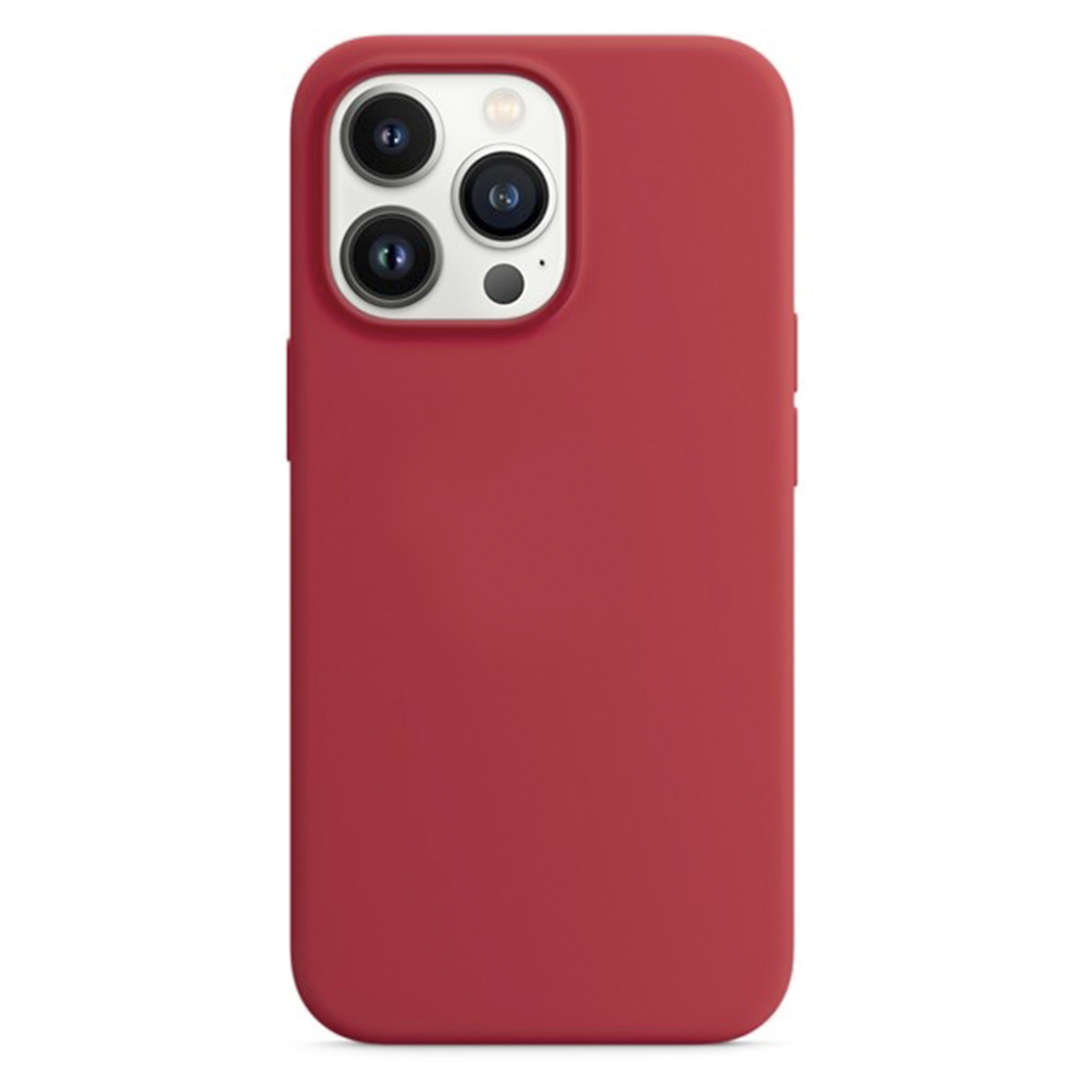 

Чехол - накладка для iPhone 13 Pro Max, Silicon Case, без лого, красный