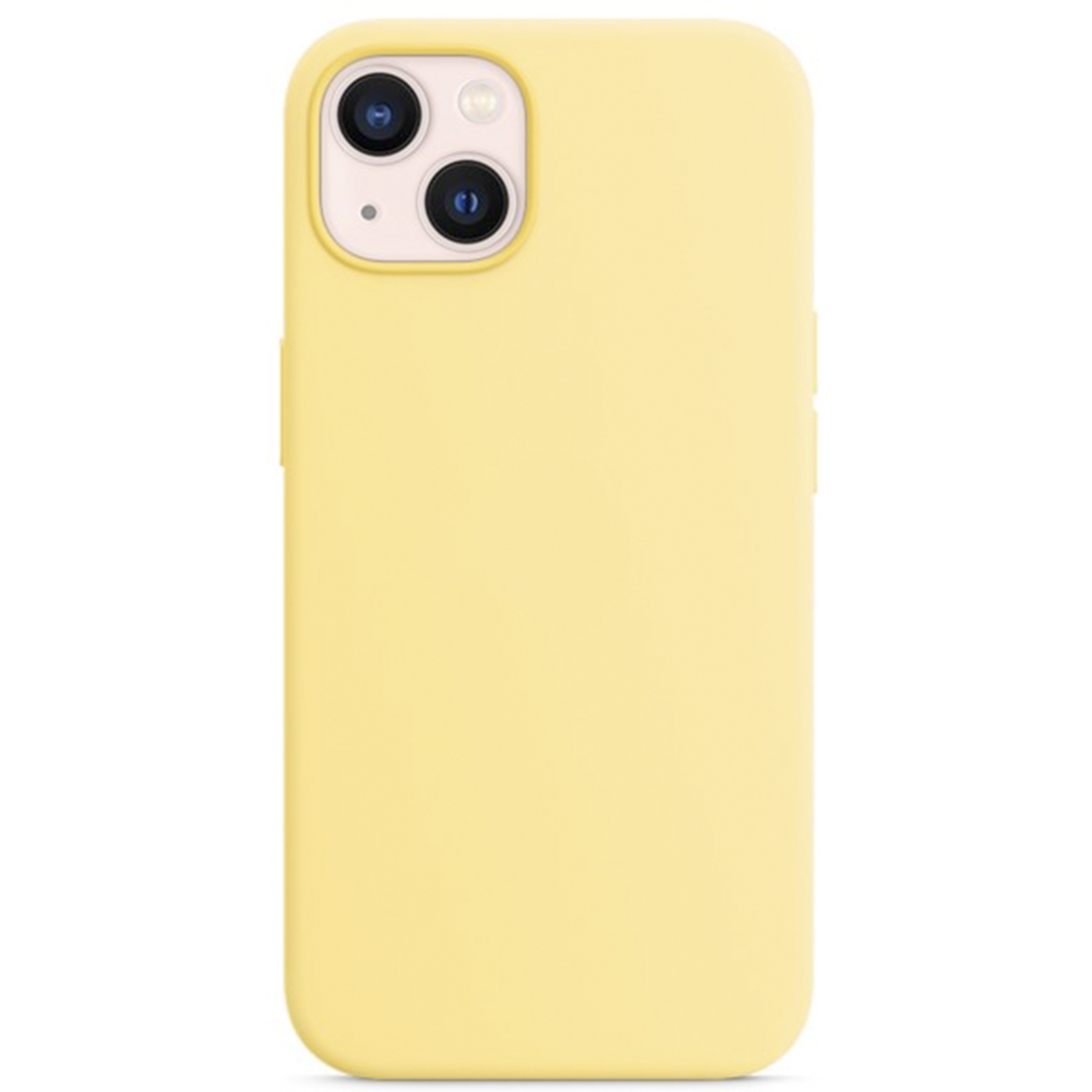 

Чехол - накладка для iPhone 13, Silicon Case, без лого, желтый