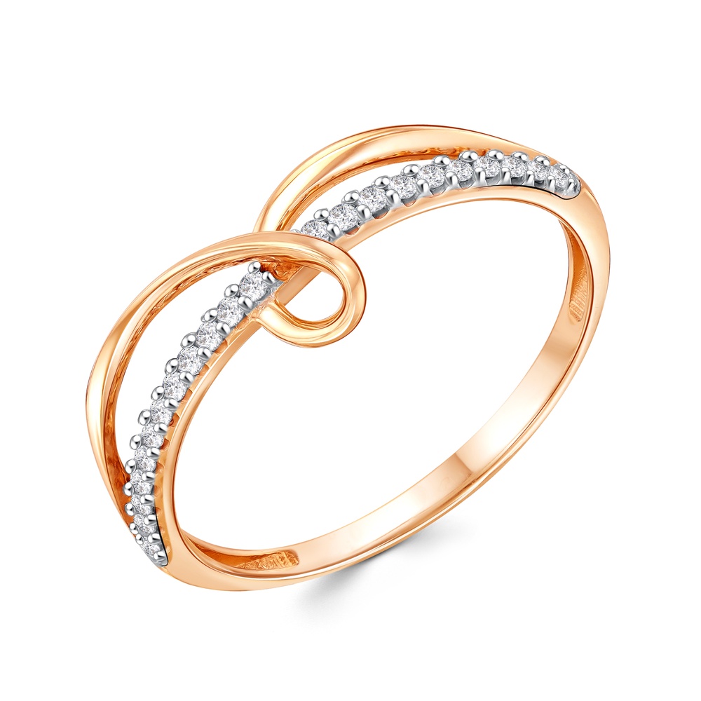 

Кольцо из золота р. , 585Gold 301012092, фианит, 301012092