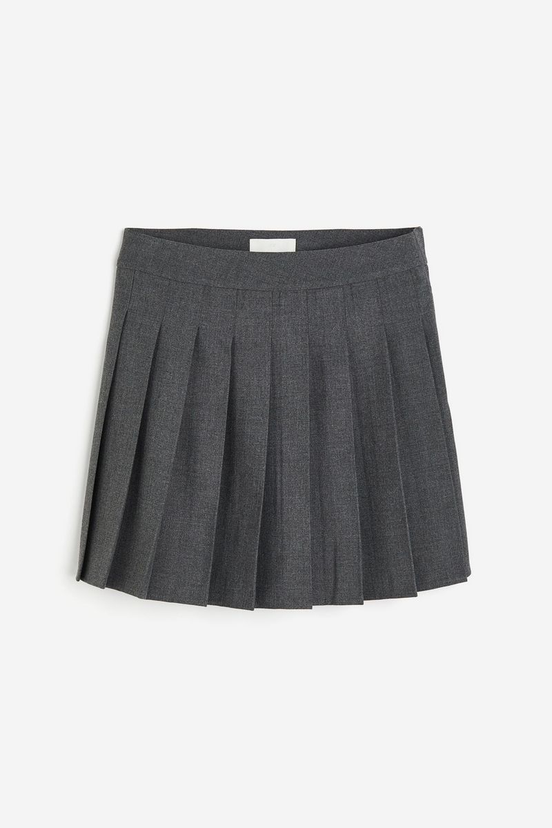

Юбка женская H&M 1237520 серая 36 EU, Серый, 1237520