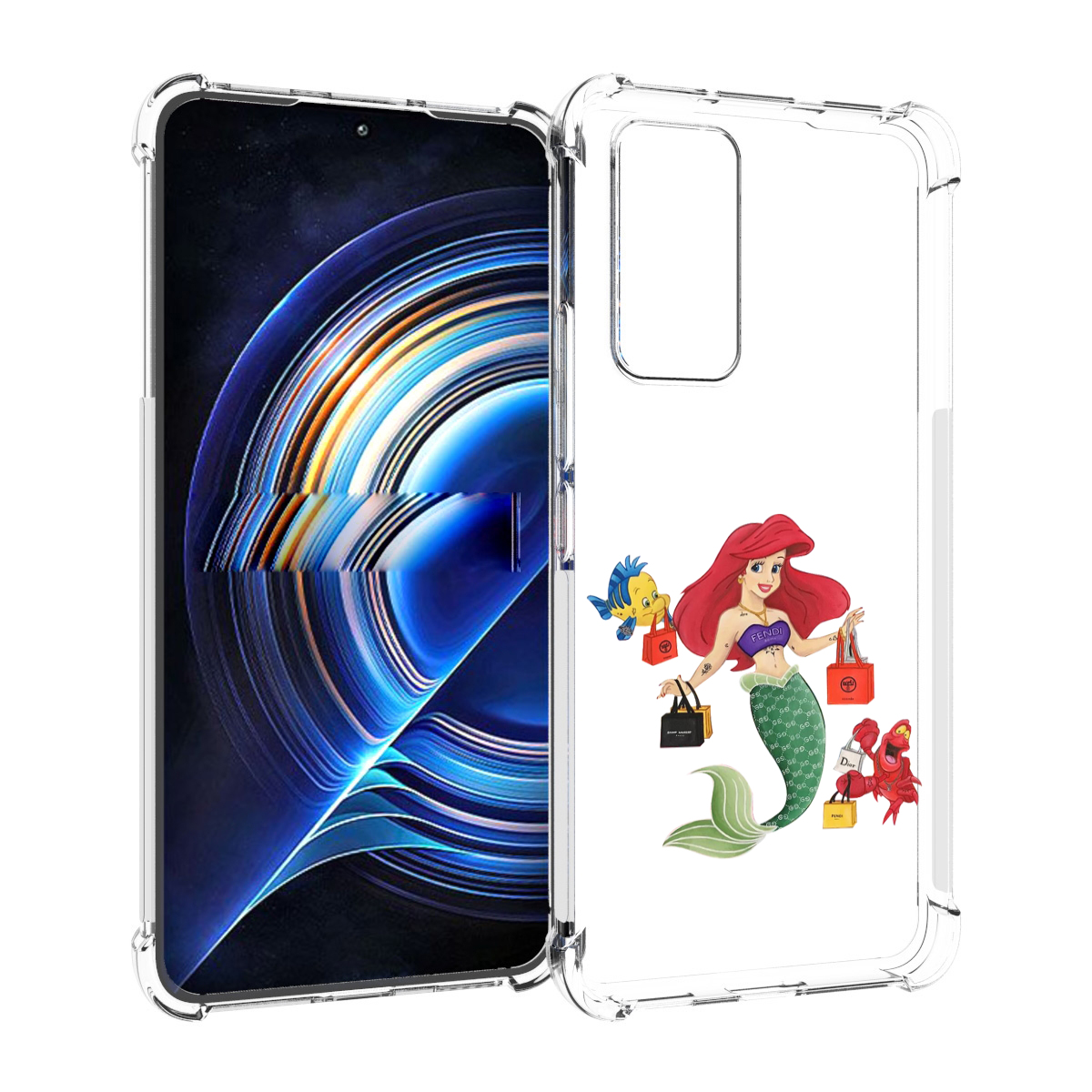 

Чехол MyPads модная-русалка женский для Tecno Camon 19 Neo, Прозрачный, Tocco