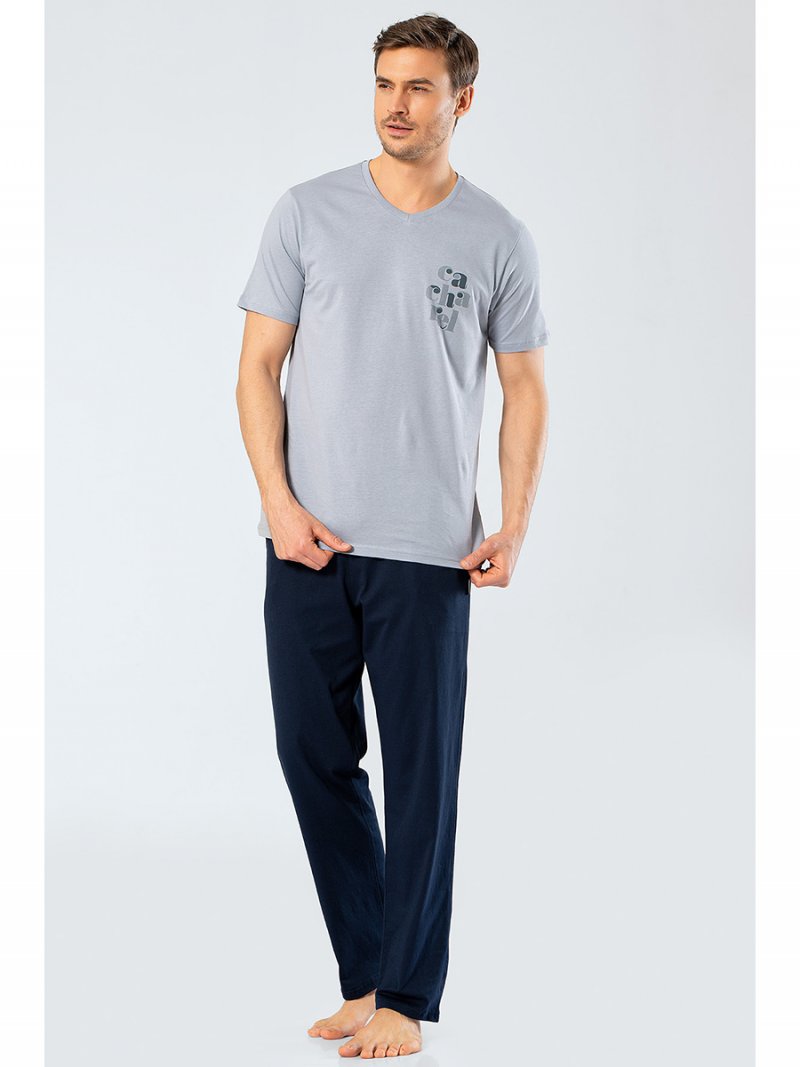 

Пижама мужская Cacharel 2201 серая XXL, 2201