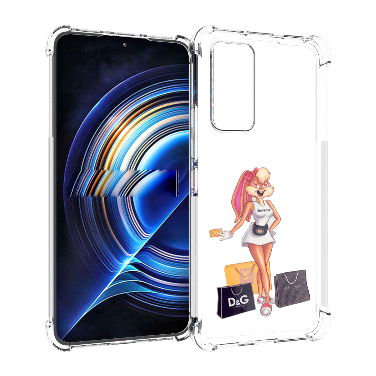 

Чехол MyPads модница-зайка женский для Tecno Camon 19 Neo, Прозрачный, Tocco