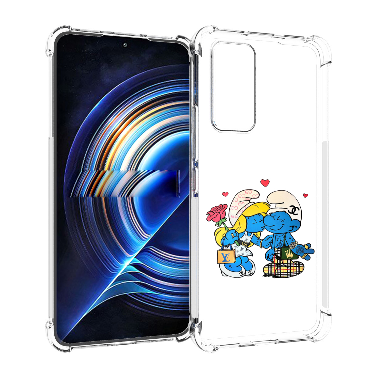 

Чехол MyPads модные-смурфики для Tecno Camon 19 Neo, Прозрачный, Tocco
