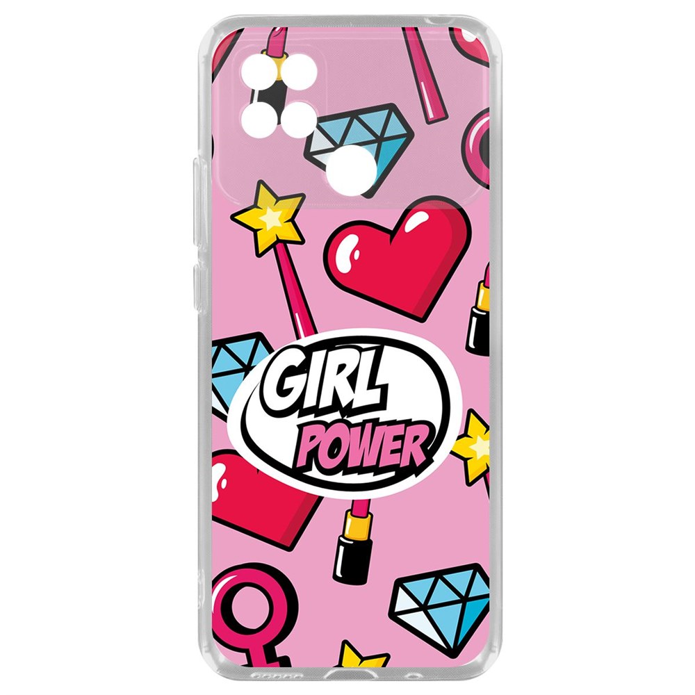 

Чехол-накладка Girl Power для Xiaomi Poco C40, Прозрачный