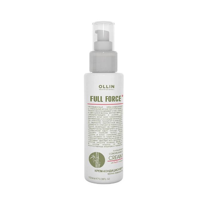 

Крем-кондиционер против ломкости волос Ollin Professional Full Force, с экстрактом бамбука, Ollin Full Force