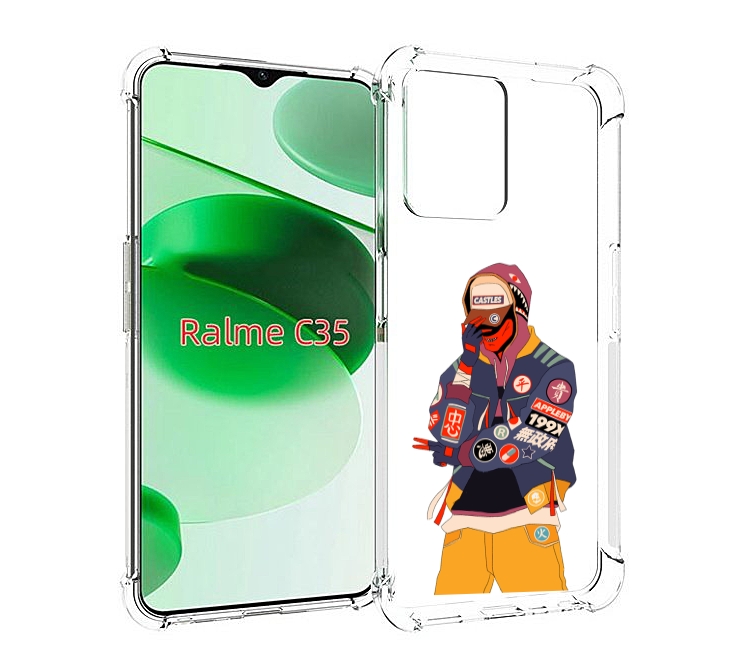 

Чехол MyPads модник для Realme C35 / Narzo 50A Prime, Прозрачный, Tocco