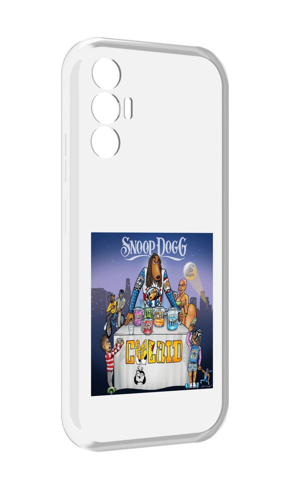 

Чехол Mypads Snoop Dogg Coolaid Для Tecno Pova 3, Прозрачный, Tocco