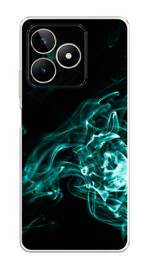 

Чехол на Realme C53 "Дым", Бирюзовый;черный;голубой, 2514650-3