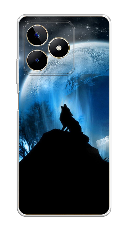 

Чехол на Realme C53 "Волк 2", Синий;черный;белый, 2514650-1