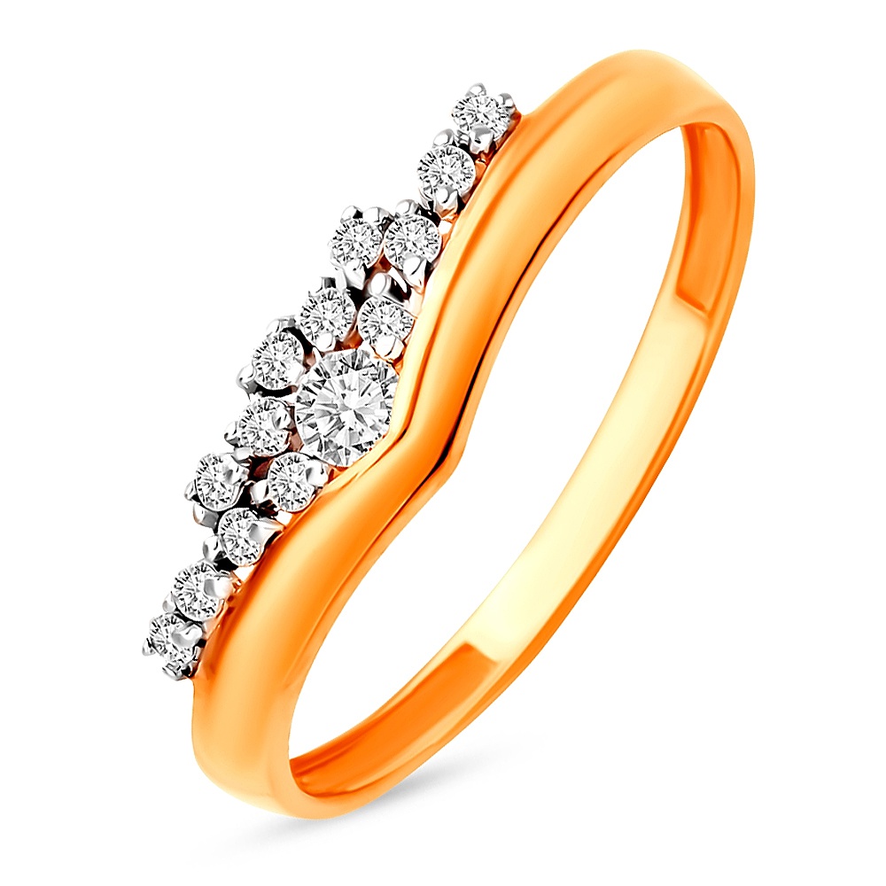 

Кольцо из золота р.  585Gold 301011745, фианит, 301011745