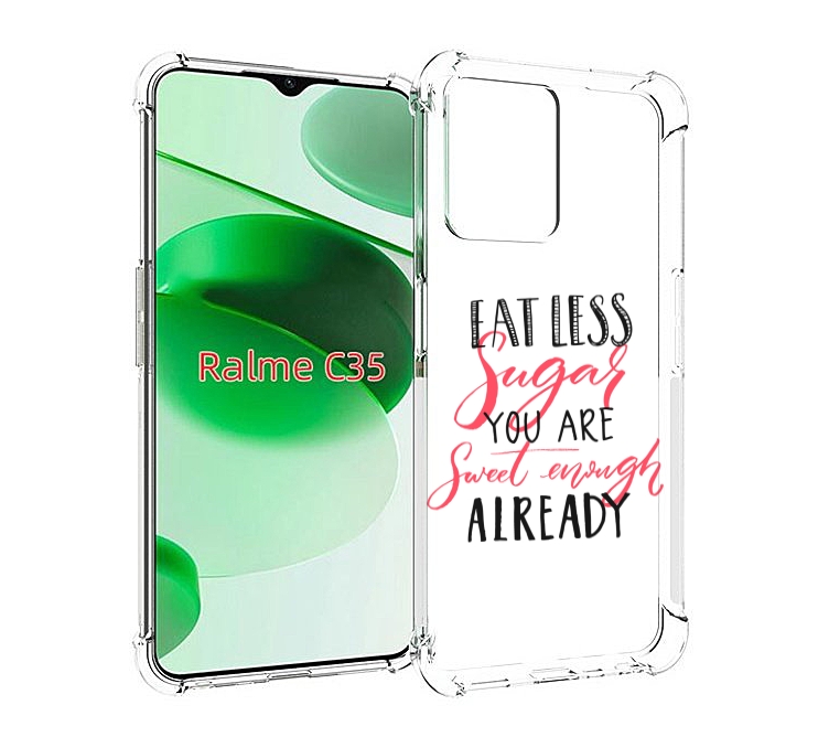

Чехол MyPads мотивация-цитаты для Realme C35 / Narzo 50A Prime, Прозрачный, Tocco