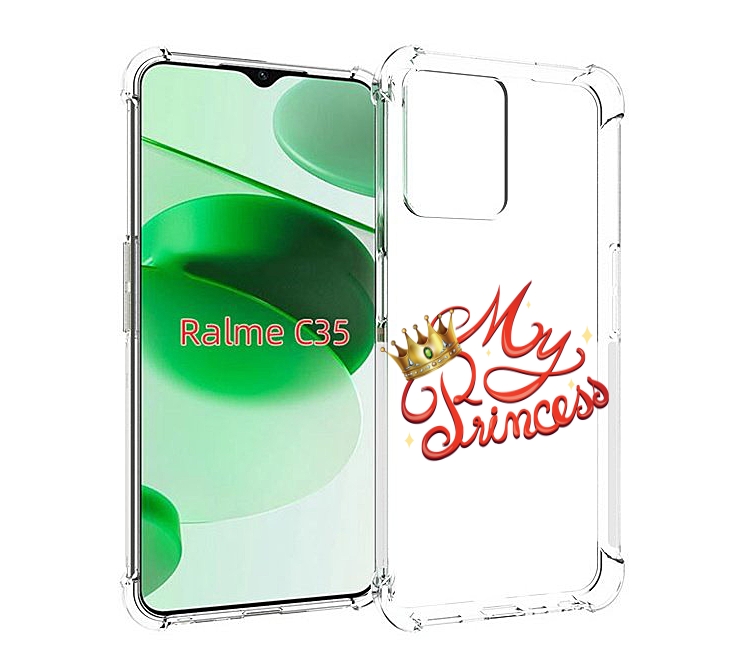 

Чехол MyPads моя-принцесска детский для Realme C35 / Narzo 50A Prime, Прозрачный, Tocco