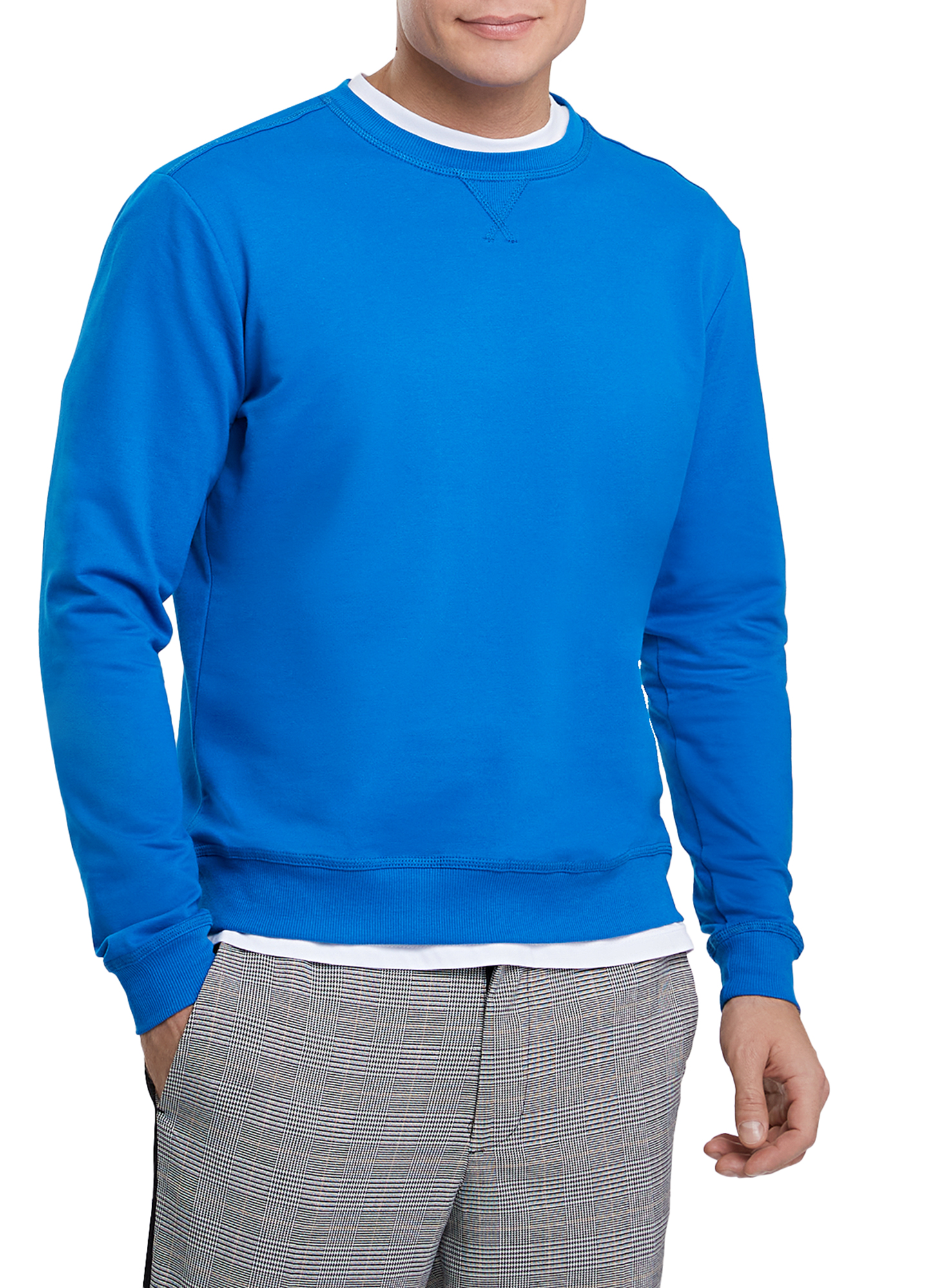 

Свитшот мужской oodji 5B113002M синий 2XL, 5B113002M
