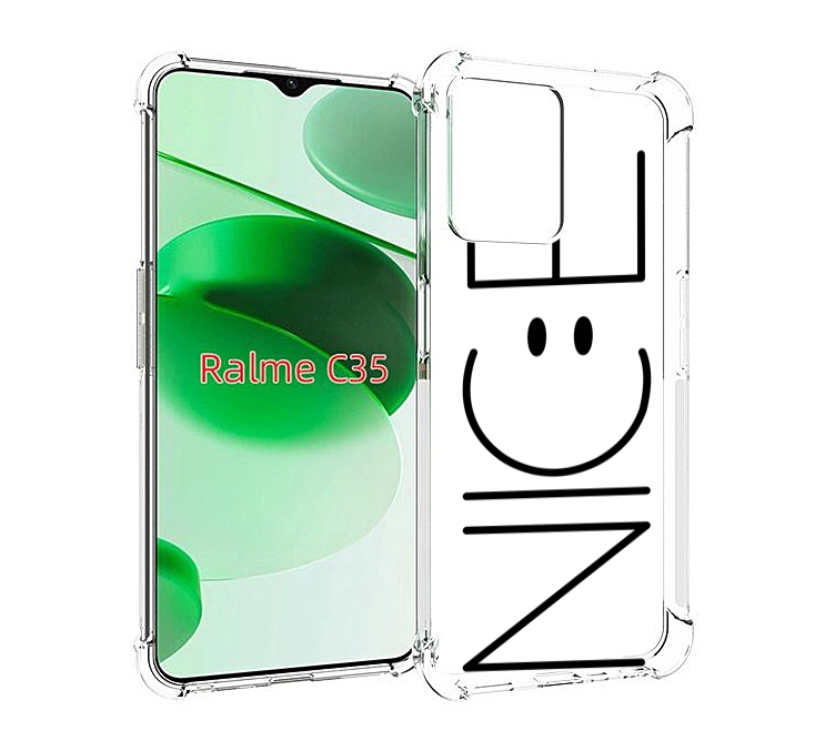 

Чехол MyPads найс-надпись для Realme C35 / Narzo 50A Prime, Прозрачный, Tocco